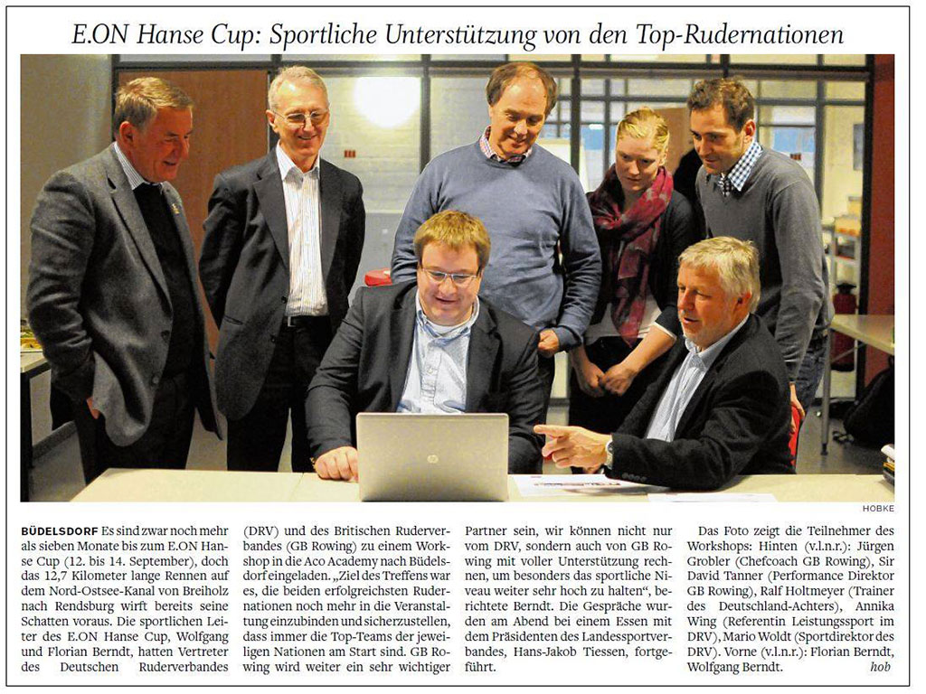 Sportliche Unterstützung von den Top-Rudernationen